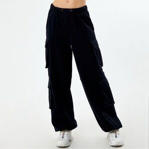 PacSun Black Wide Leg Cargo Pants